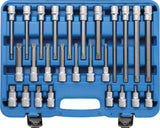 BIT SOCKET SET | 12.5 MM (1/2") DRIVE | SPLINE (FOR XZN) M4 - M16 | 26 PCS. (5180)