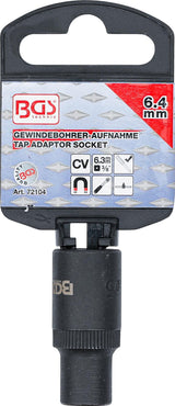 TAP ADAPTOR SOCKET | 10 MM (3/8") DRIVE | 6.4 MM (72104)