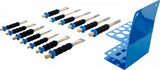 PIN PUNCH / CENTRE PUNCH / FLAT CHISEL SET | WITH HAND PROTECTION | 13 PCS. (74596)