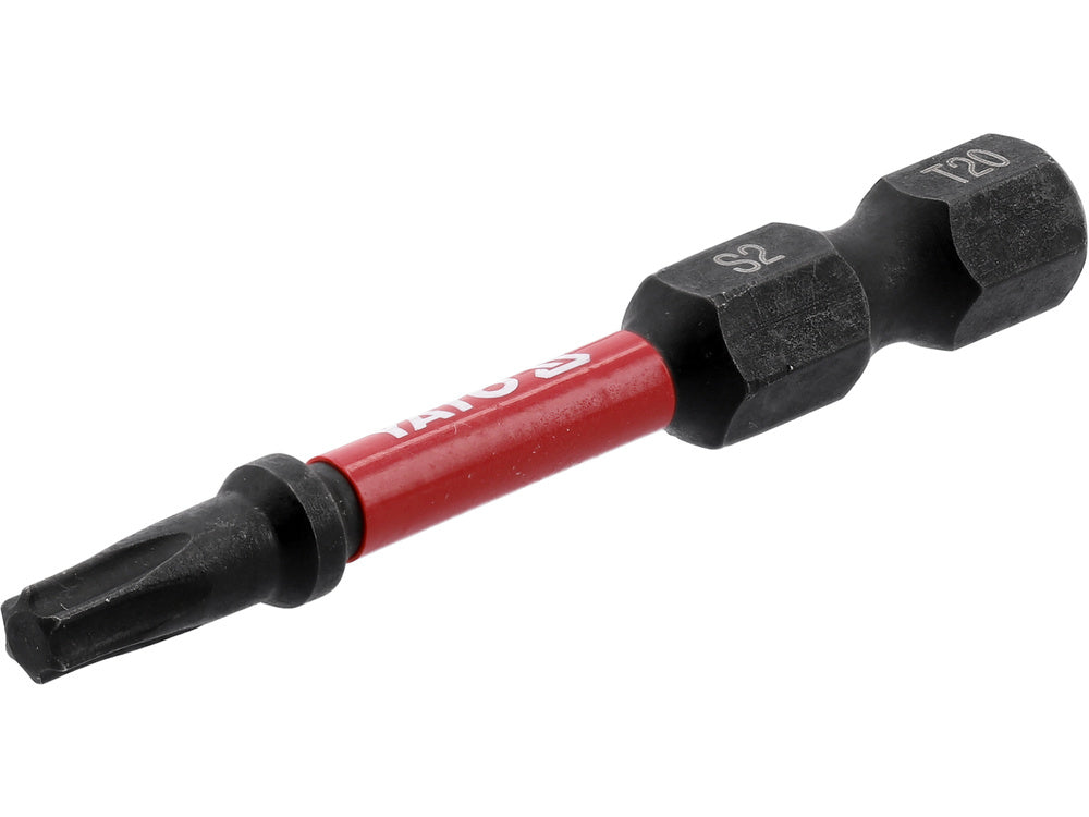 IMPACT SCREWDRIVER BITS 1/4 50MM T20 2PC (YT-78053)