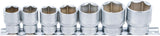 SOCKET SET, HEXAGON | 12.5 MM (1/2") DRIVE | 20 - 32 MM | 7 PCS. (9108)