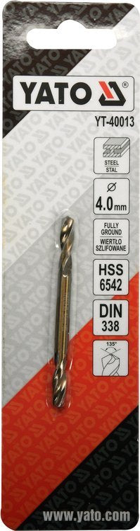 DOUBLE END METAL TWIST DRILL 4,0MM (YT-40013)