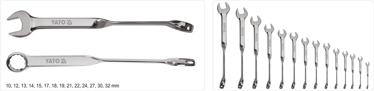 14PCS X HANDLE COMBINATION WRENCH SET (YT-01865)
