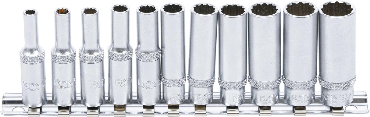 SOCKET SET, 12-POINT, DEEP | 6.3 MM (1/4") DRIVE | 4 - 13 MM | 11 PCS. (5251)