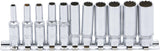 SOCKET SET, 12-POINT, DEEP | 6.3 MM (1/4") DRIVE | 4 - 13 MM | 11 PCS. (5251)