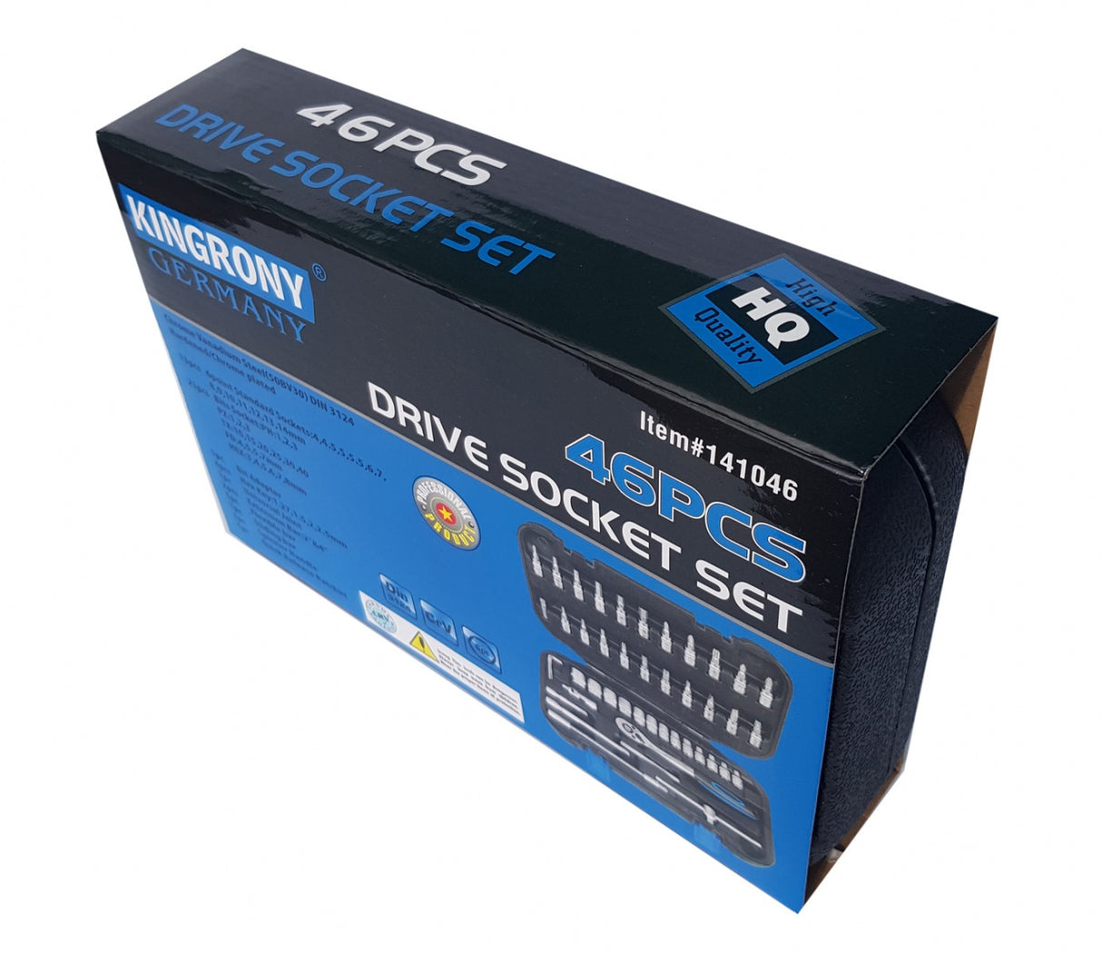 SOCKET SET WITH RATCHET | 6.3 MM (1/4") | 46 PCS. (KR141046C)