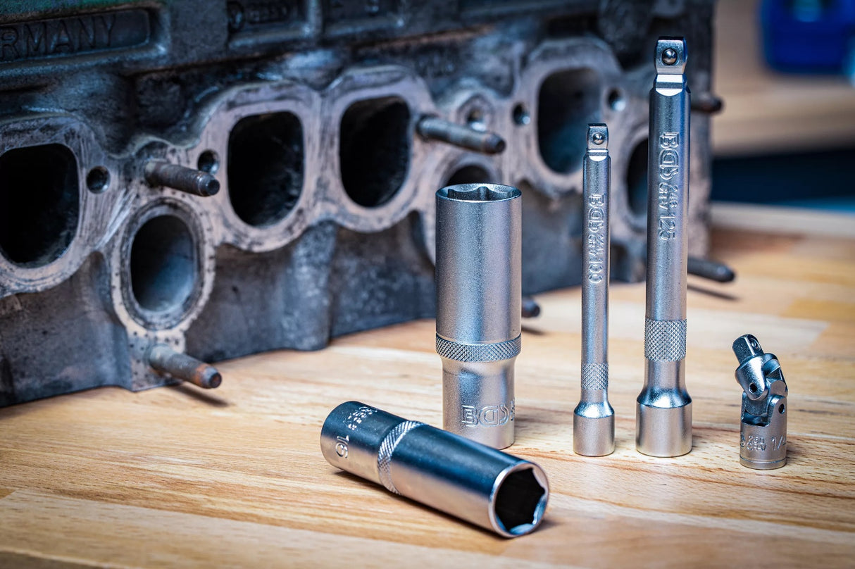SOCKET SET HEXAGON | 6.3 MM (1/4") / 10 MM (3/8") / 12.5 MM (1/2") DRIVE | 214 PCS. (2259)