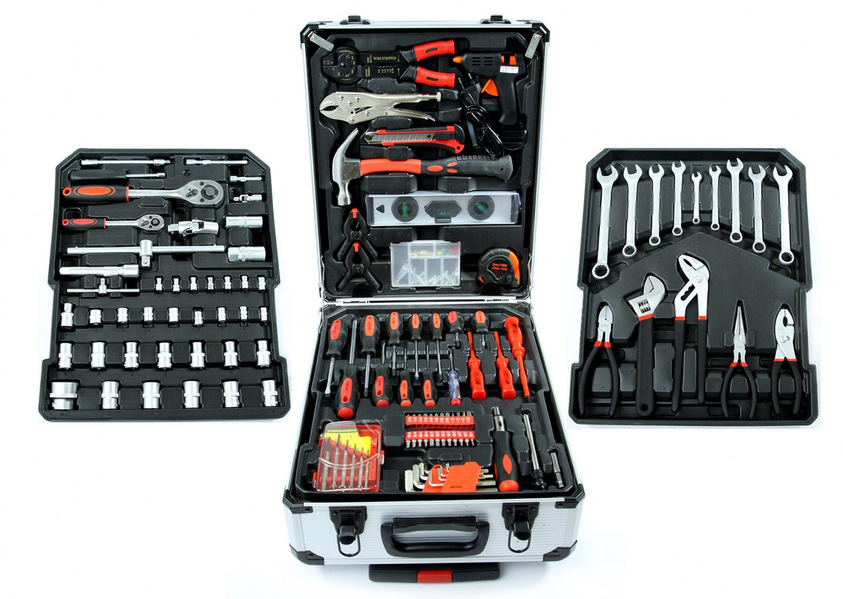 TOOL SET IN ALUMINUM CASE | WITH WHEELS | 187 PCS. (SK58280)