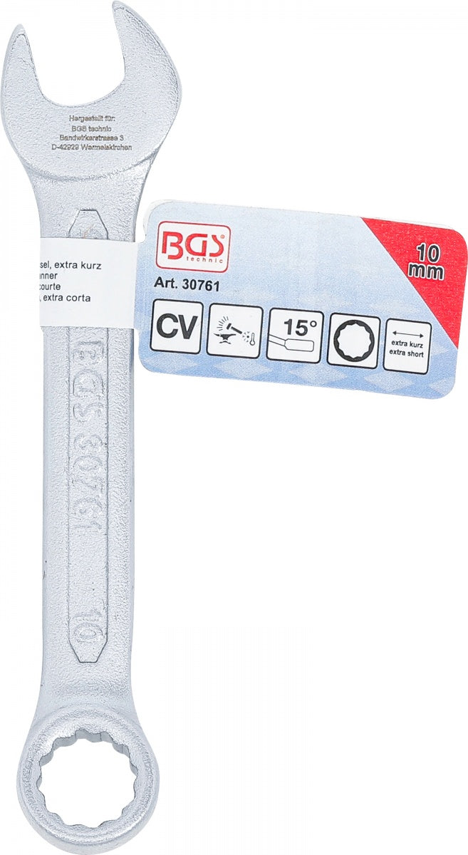 COMBINATION SPANNER | EXTRA SHORT | 10 MM (30761)