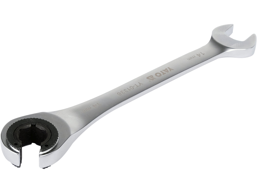 FLARE NUT RATCHET WRENCH 14MM (YT-01336)