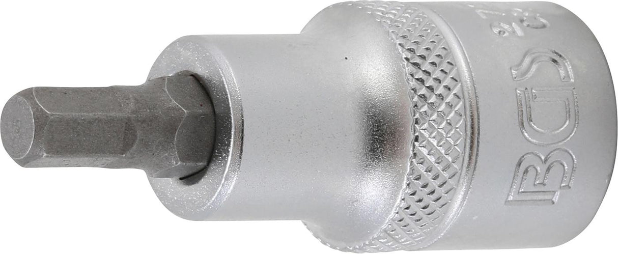 BIT SOCKET | LENGTH 55 MM | 12.5 MM (1/2") DRIVE | INTERNAL HEXAGON 1/4" (2733)