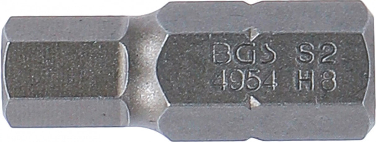 BIT | LENGTH 30 MM | 10 MM (3/8") DRIVE | INTERNAL HEXAGON 8 MM (4954)