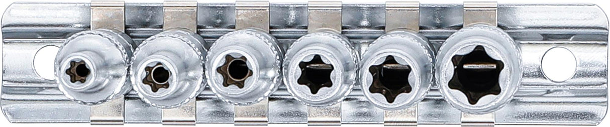 SOCKET SET, E-TYPE, DEEP | 6.3 MM (1/4") DRIVE | E4 - E10 | 6 PCS. (6403)