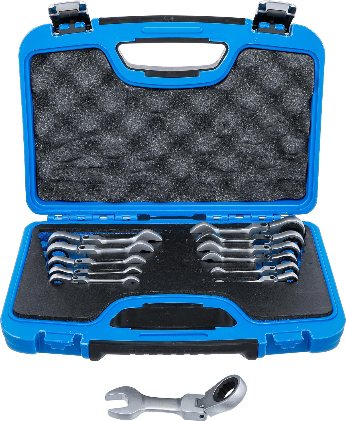 RATCHET COMBINATION WRENCH SET | SHORT | ADJUSTABLE | 8 - 19 MM | 12 PCS. (6543)