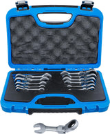 RATCHET COMBINATION WRENCH SET | SHORT | ADJUSTABLE | 8 - 19 MM | 12 PCS. (6543)