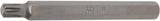 BIT | LENGTH 100 MM | 10 MM (3/8") DRIVE | SPLINE (FOR RIBE) M8 (4773)