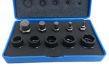 BOLT EXTRACTOR AND SOCKET SET FOR DAMAGED BOLTS 10 PCS. (5267BS)