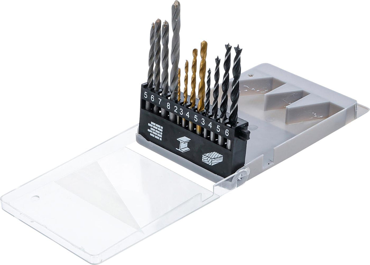 COMBINATION DRILL SET | 2 - 8 MM | 12 PCS. (50812)