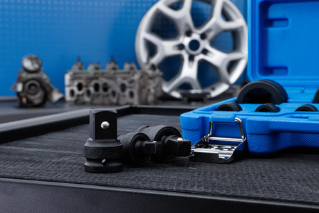 IMPACT ADAPTOR AND UNIVERSAL JOINT SET | 6.3 MM (1/4") - 25 MM (1") | 11 PCS. (25140)