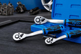 REVERSIBLE RATCHET SET | FINE TOOTH | 6.3 MM (1/4") - 10 MM (3/8") - 12.5 MM (1/2") | 3 PCS. (621)