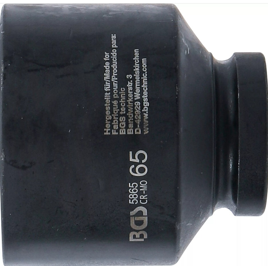 IMPACT SOCKET, HEXAGON | 25 MM (1") DRIVE | 65 MM (5865)