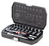 SOCKET SET 1/4" 23PCS (YT-14451)