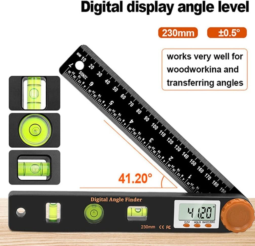 MULTIFUNCTIONAL DIGITAL ANGLE RULER / SPIRIT LEVEL | 4 IN 1 (DAR4)