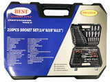 TOOL SET | 6.3 MM (1/4") / 10 MM (3/8") / 12.5 MM (1/2") | 216 PCS. (BK121216)