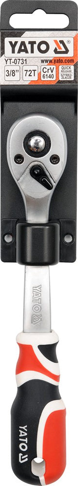 CURVED QUICK RELEASE RATCHET HANDLE 3/8 (YT-0731)