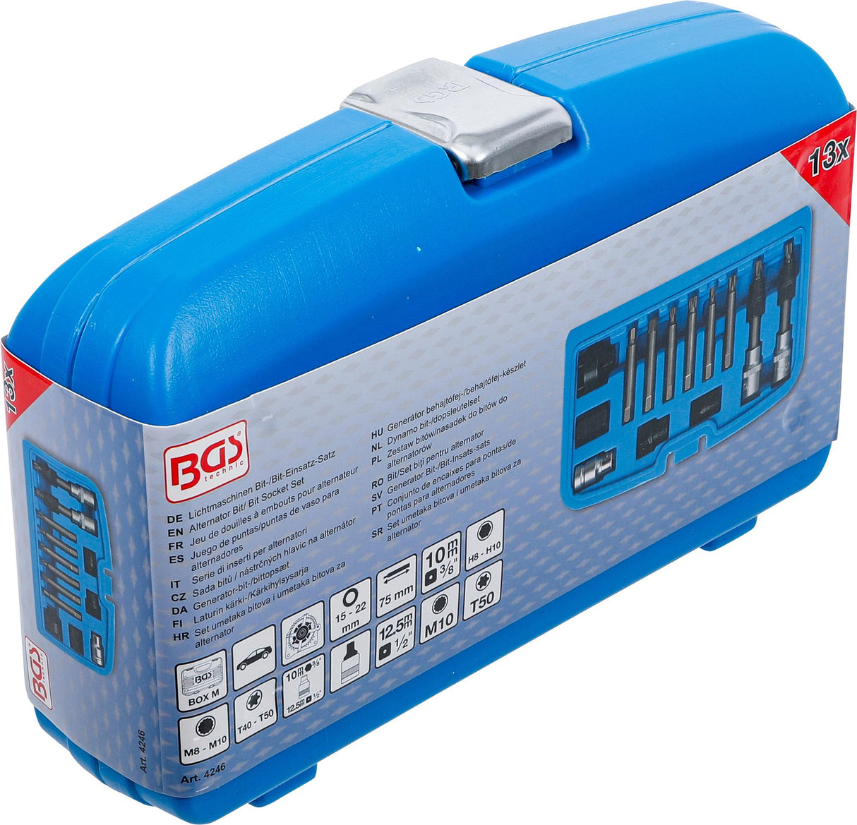 ALTERNATOR BIT/ BIT SOCKET SET | 12.5 MM (1/2") | 13 PCS. (4246)