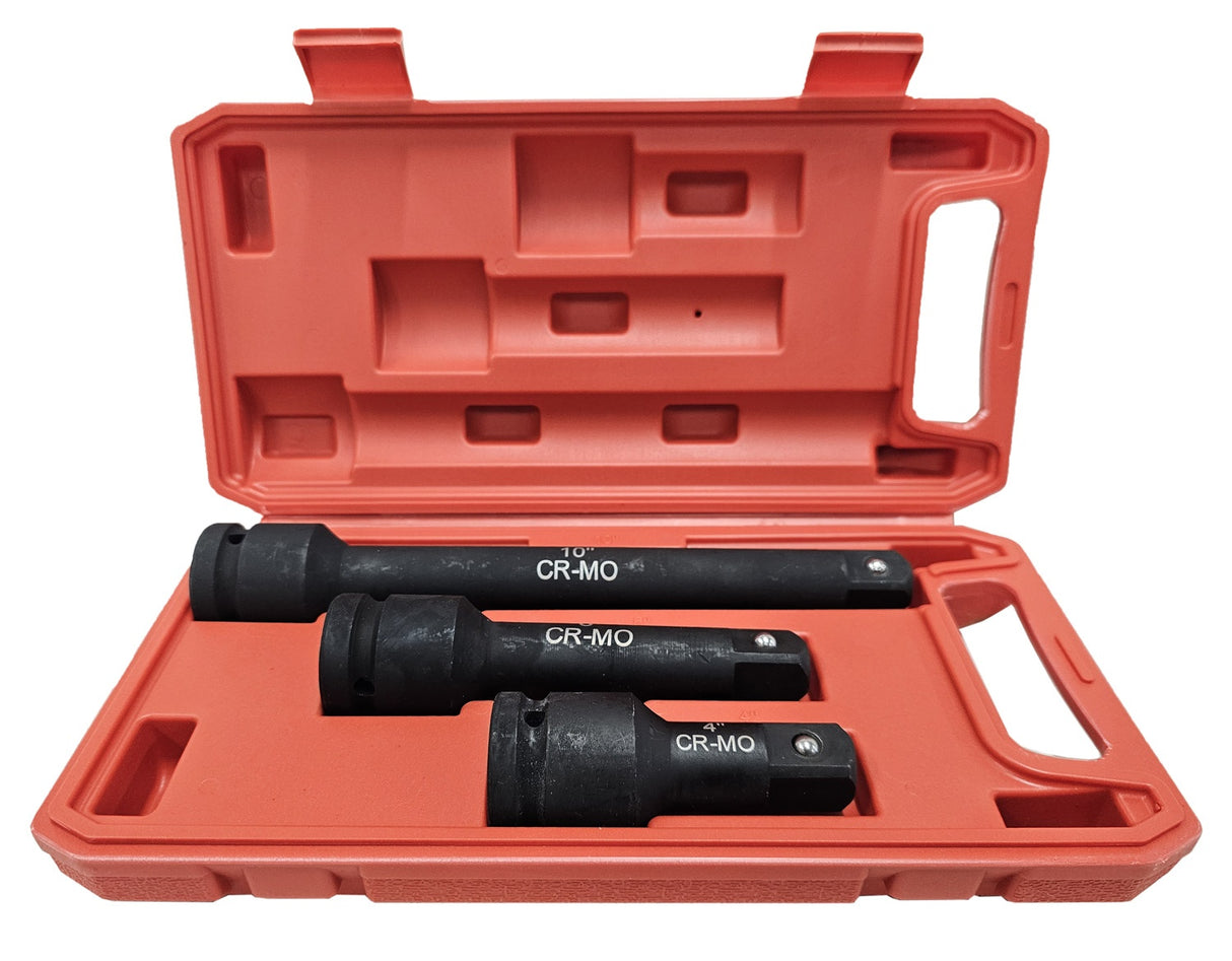SET OF IMPACT EXTENSION BARS | CR-MO | 20 MM (3/4") | 3 PCS. (SK2094)