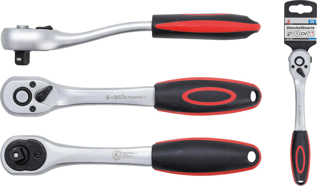 REVERSIBLE RATCHET | FINE TOOTH | 10 MM (3/8") (518)