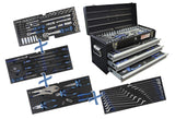 METAL WORKSHOP TOOL CASE | 3 DRAWERS | WITH 143 TOOLS (3318)