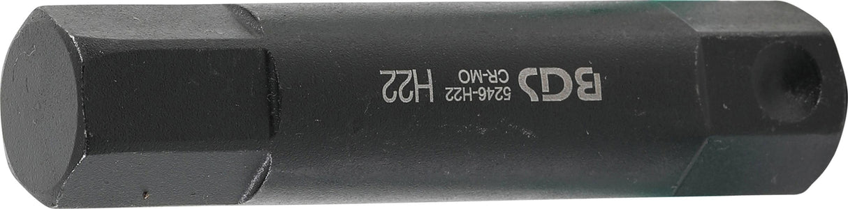 BIT | LENGTH 100 MM | 22 MM DRIVE | INTERNAL HEXAGON 22 MM (5246-H22)