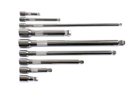 EXTENSION BAR SET | FLEX HANDLE | 6.3 MM (1/4") / 10 MM (3/8") / 12.5 MM (1/2") | 9 PCS. (KD146)