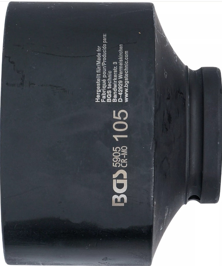 IMPACT SOCKET, HEXAGON | 25 MM (1") DRIVE | 105 MM (5905)