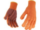 COTTON GLOVES, PVC DOTS, "SFD" (74102)