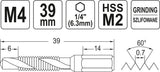 COMBINED DRILL TAP M4 HEX (YT-44841)