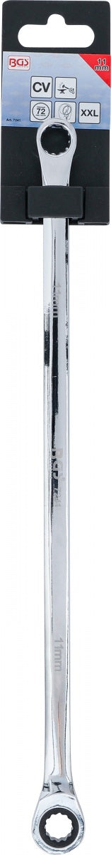 RATCHET RING WRENCH AND RING SPANNER | EXTRA LONG | 11 MM (7241)
