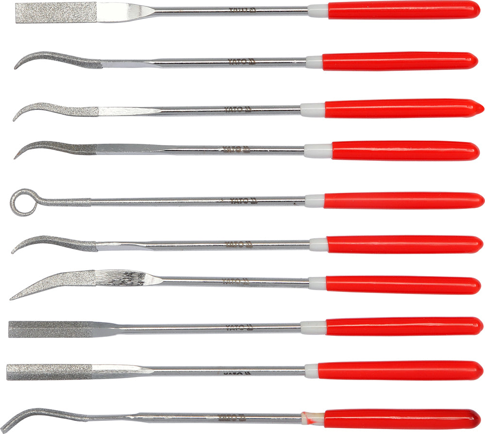DIAMOND NEEDLE FILE SET 10PCS  3X140X25 (YT-6145)