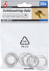 KEY RING ASSORTMENT | 20 PCS. (88127)