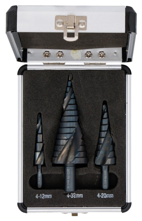 STEP DRILL BIT SET | HSS-STEEL (4241) | Ø 4 - 32 MM | 3 PCS. (91945)