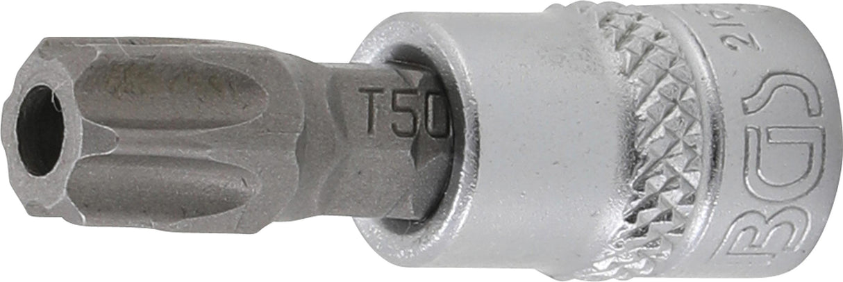 BIT SOCKET | 6.3 MM (1/4") DRIVE | T-STAR TAMPERPROOF (FOR TORX) T50 (2165-T50)