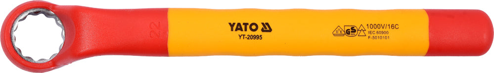 INSULATED RING WRENCH 22MM VDE (YT-20995)