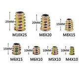 STEEL THREADED INSERTS FOR WOODEN FURNITURE | 100 PCS. (TS100K)
