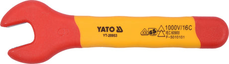 INSULATED OPEN END WRENCH 9MM VDE (YT-20953)