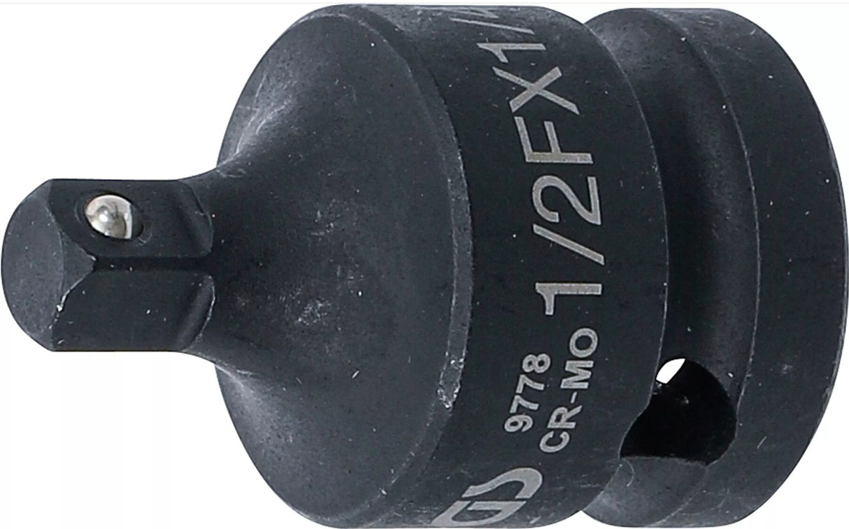 IMPACT SOCKET ADAPTOR | 12.5 MM (1/2") INTERNAL SQUARE - 6.3 MM (1/4") EXTERNAL SQUARE (9778)