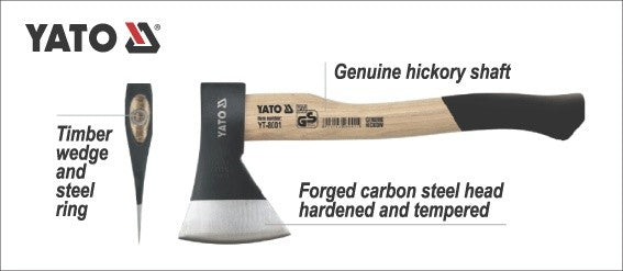 CHOPPING AXE 1600G HICKORY HANDLE (YT-8006)