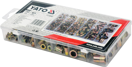 150 PCS M3-M10 MIXED THRE STEEL RIV NUTS (YT-36481)