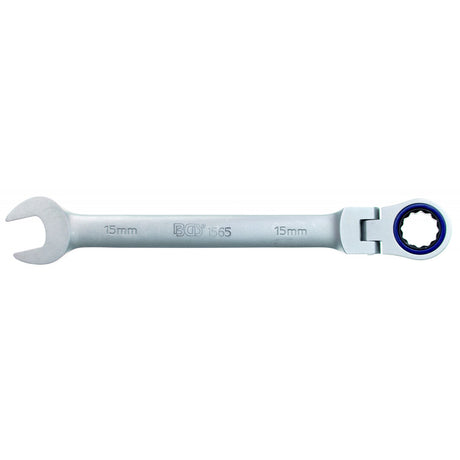 FLEX HEAD RATCHET WRENCH 72 TEETH CR-V 15 MM (1565)